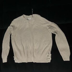 Pink Republic Textured Cream Sweater